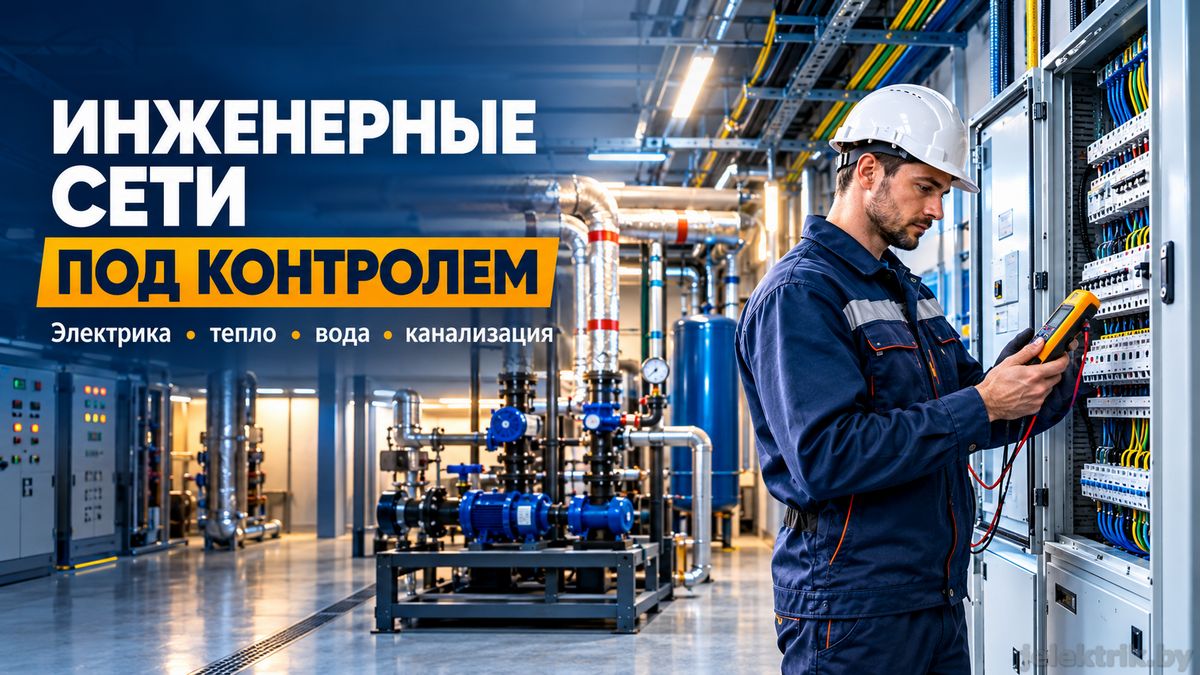 Комплексное обслуживание инженерных сетей здания в Минске: электрика, отопление, вода и канализация
