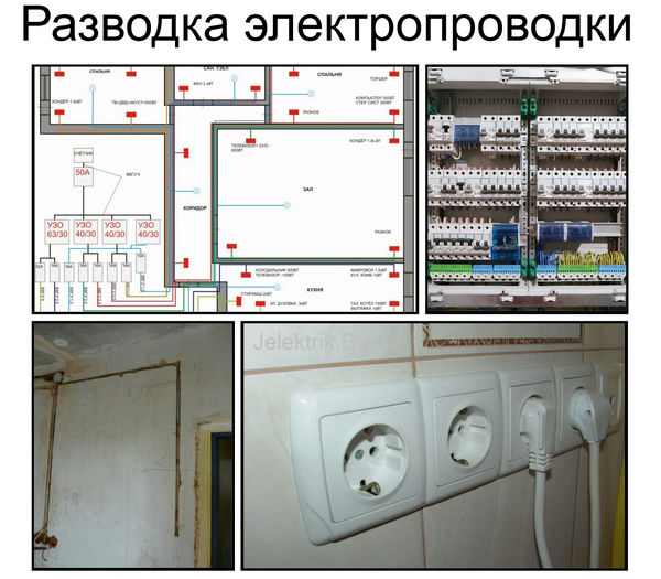Разводка электропроводки в Минске
